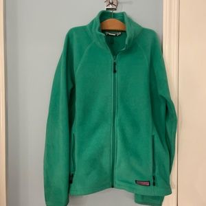 Vineyard Vines Fleece Full Zip Jacket Seafoam Green Small
